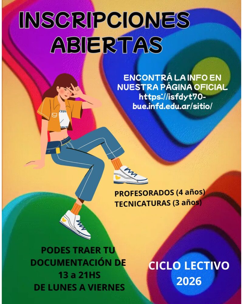 Abiertas las Inscripciones a Carreras 2026 – Instituto Superior de ...